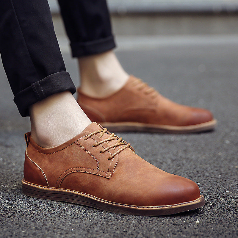 Spring fashion casual British leather shoes