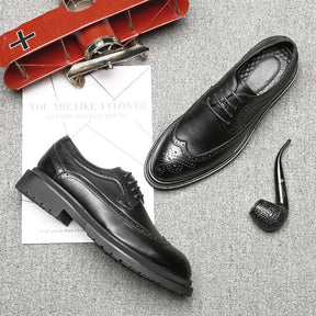 British leather shoes men's formal business shoes