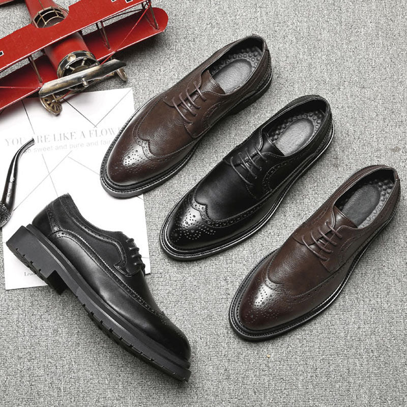 British leather shoes men's formal business shoes