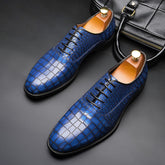 High-end men's leather pointed toe shoes