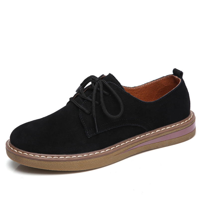 Flat-bottomed casual shoes British small leather shoes