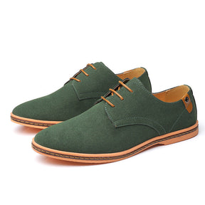 Casual Shoes Nubuck Leather Men's Shoes Single Shoes Suede Large Size