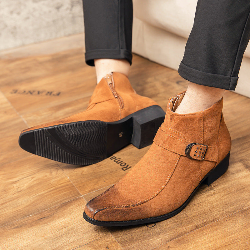 Men's Personality Fashion Trend Casual Leather Shoes