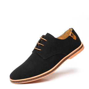 Casual Shoes Nubuck Leather Men's Shoes Single Shoes Suede Large Size