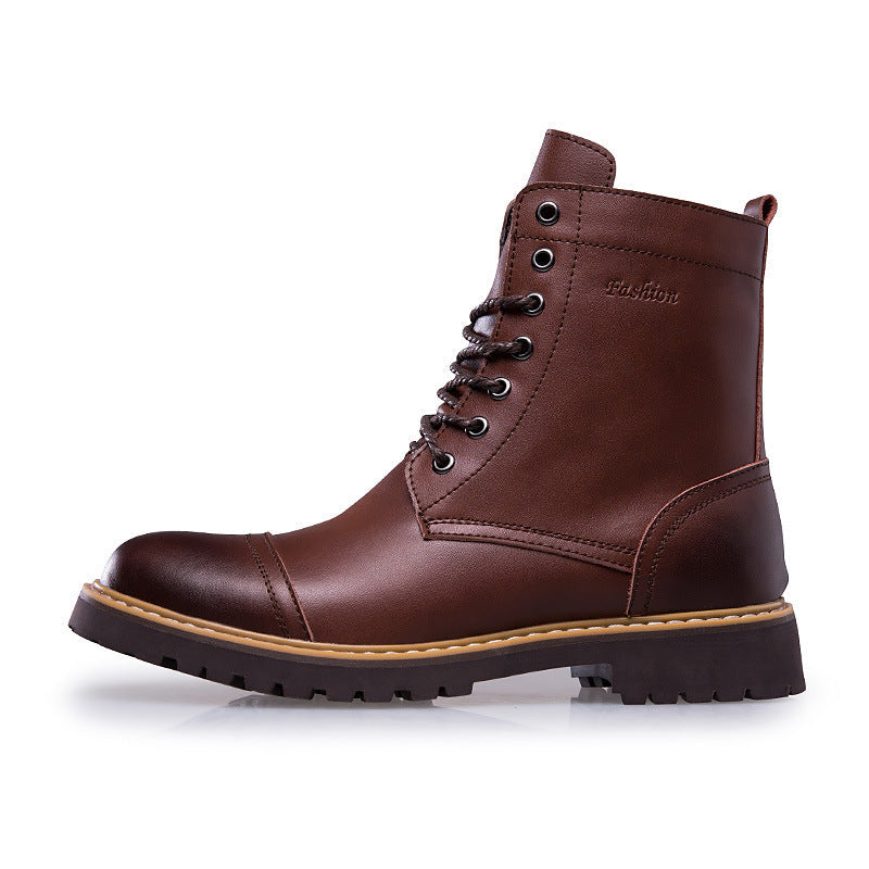 Leather Martin Boots Men's Leather Shoes