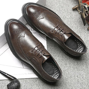 British leather shoes men's formal business shoes