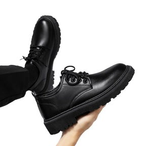 Spring Men&#039;s Shoes Work Shoes New Business Waterproof Black Leather Shoes Chef Shoes Men&#039;s Korean-style Versatile Thick Board Shoes