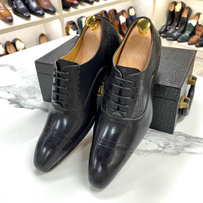 Men's Black Brown Business Casual Leather Shoes