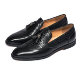 Men's Tassel Business Casual Leather Shoes Handmade Wedding Banquet